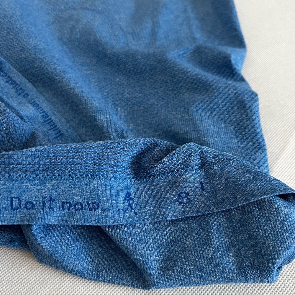 Lululemon Swiftly Tech Size 8 Heathered Light Blu… - image 7